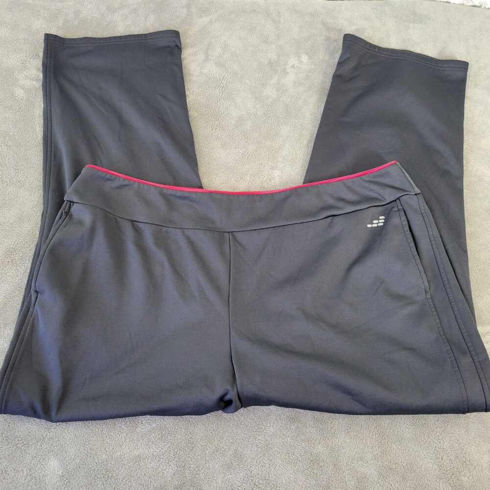 BCG Women's 2X Jogger Pants Gray Activewear Travel Casual Pockets GRA80E